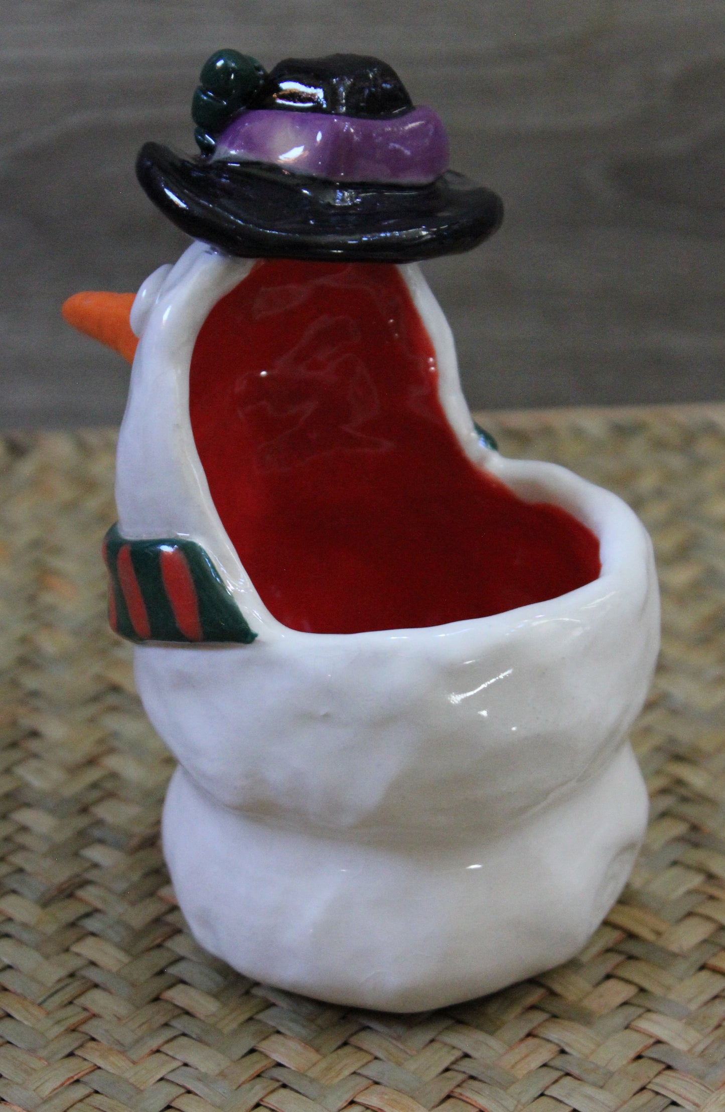 Snowman Tabletop Tea Candle Holder