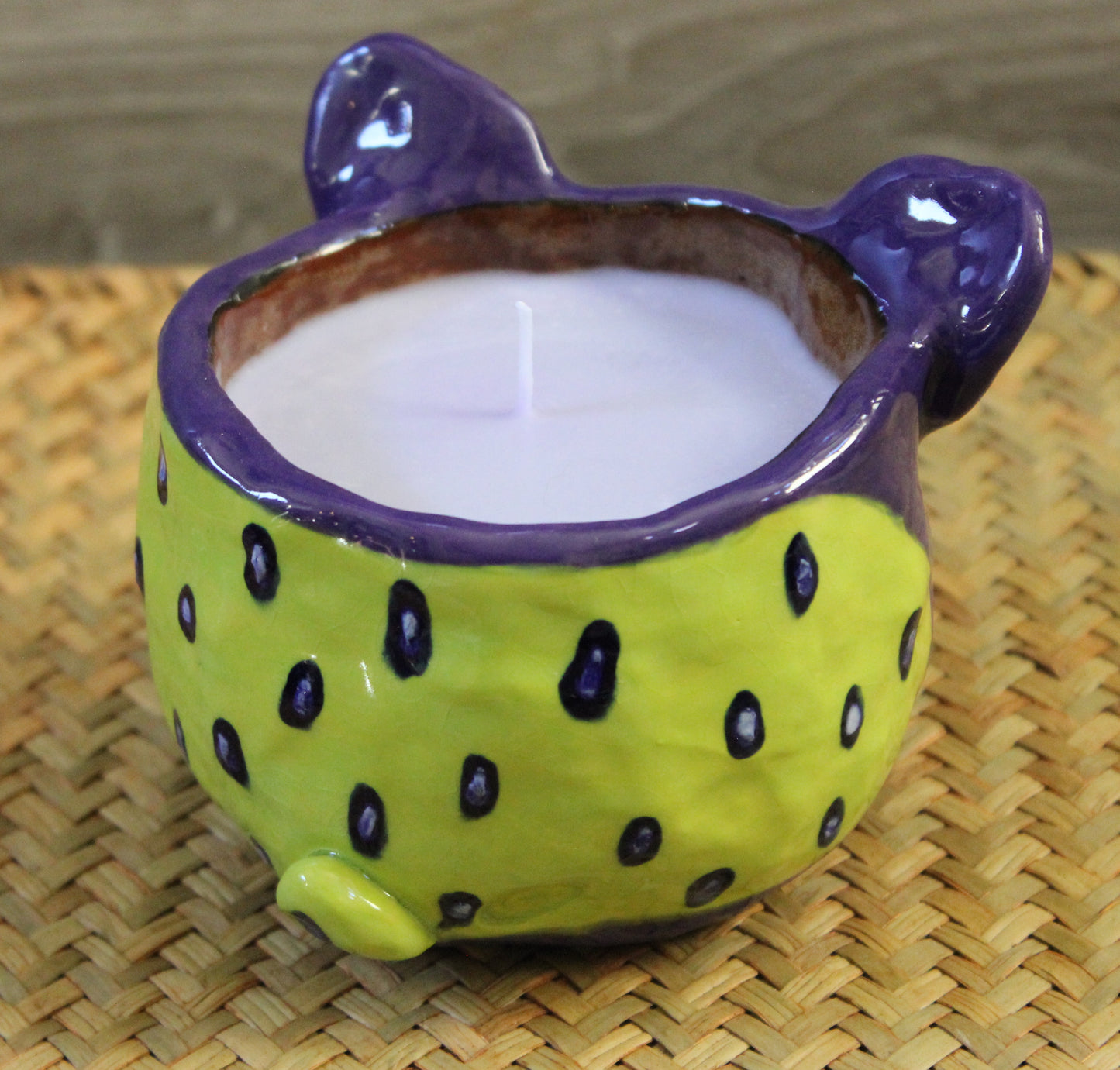 French Bulldog Blueberry Muffin Scented Candle Container and Home Decor