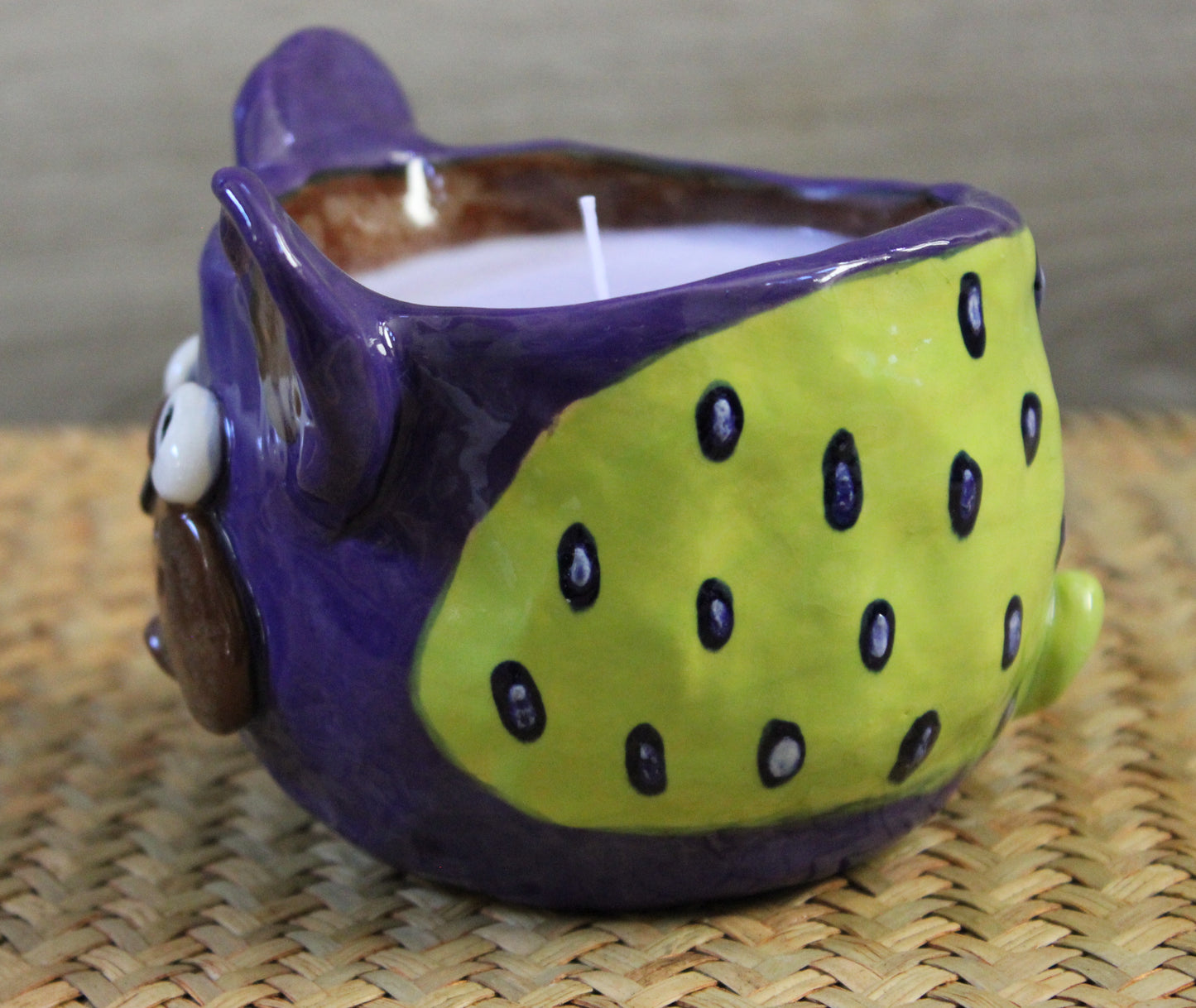 French Bulldog Blueberry Muffin Scented Candle Container and Home Decor