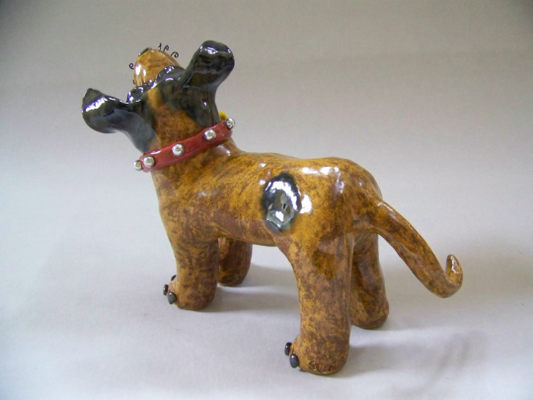 Lazer, Whimsy Dog Sculpture